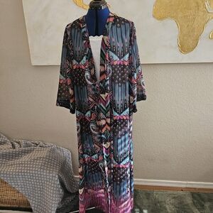 Torrid Multicolor Patterned Kimono